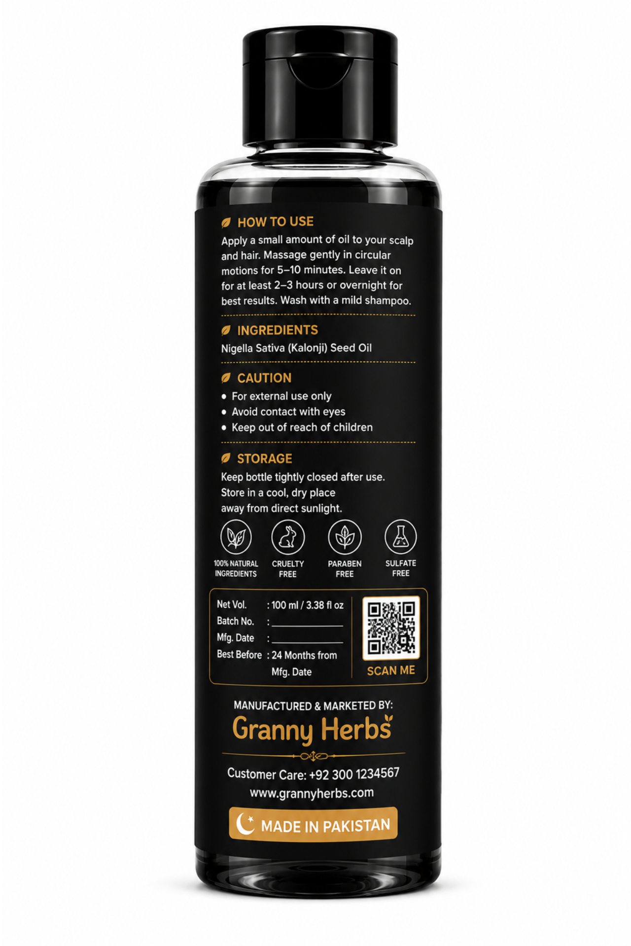 Granny Herbs Kalonji Hair Oil